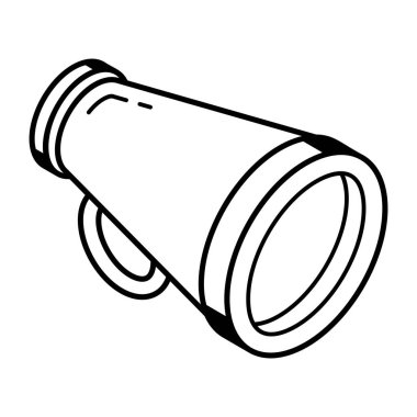 Bir megafonun vektör çizimi