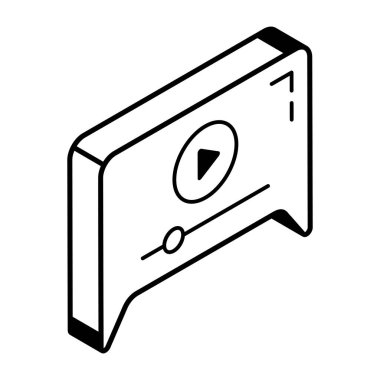 Konuşma balonu ikonu. Beyaz arkaplanda izole edilmiş web tasarımı için izometrik sohbet baloncukları vektör simgeleri