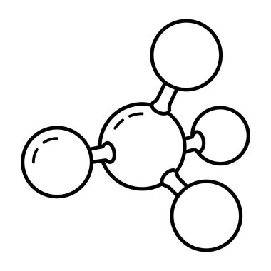 Molekül simgesi. Web için DNA vektör simgelerinin özet çizimi