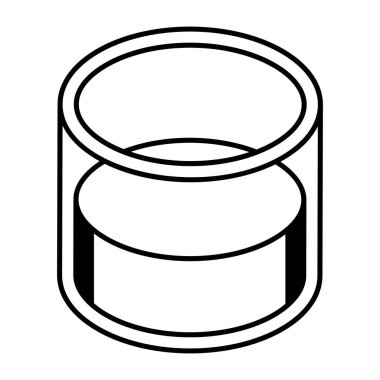 Yiyecek ve içecek sembolünün vektör çizimi. Web için konserve kutusu ve küçük hisse senedi koleksiyonu.