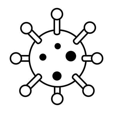 Virüs ikonu vektör illüstrasyonu