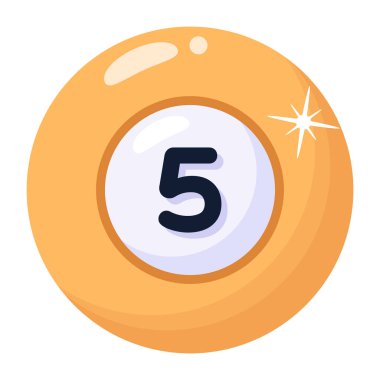 snooker topu web simgesi basit illüstrasyon