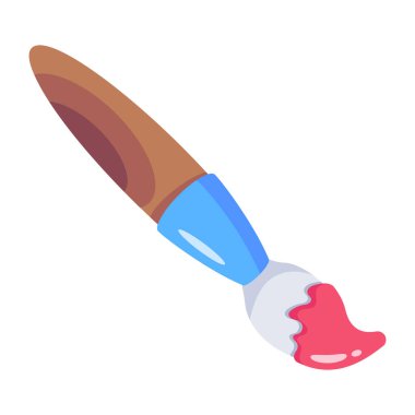 Boya fırçası. Basit resimleme