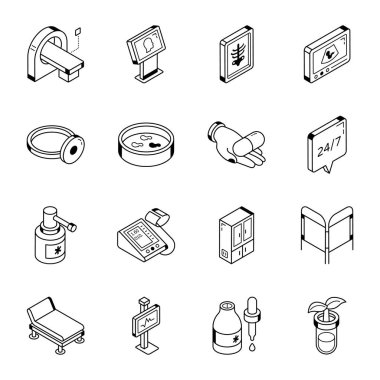 Web tasarımı için 9 vektör simgesi kümesi
