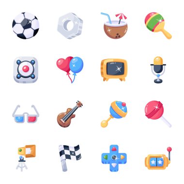 Web ve mobil için vektör simgeleri kümesi.