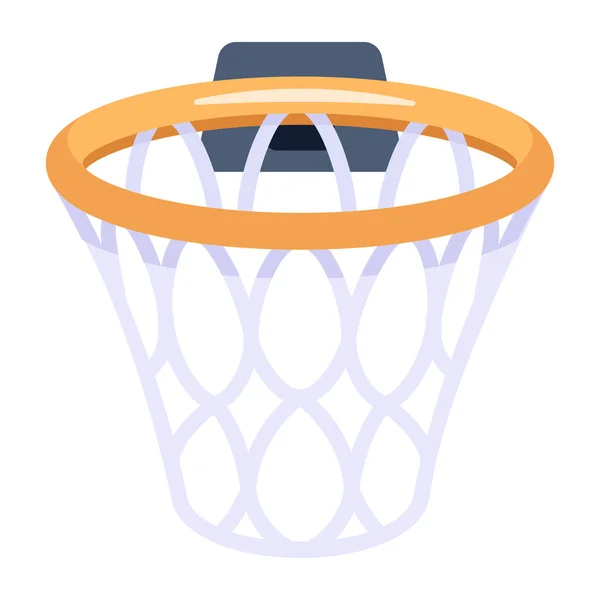 Baloncesto Bin Vector Ilustración Diseño Simple — Vector de stock