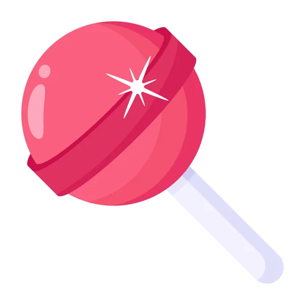 Een Lolly Web Icoon Eenvoudige Illustratie — Stockvector