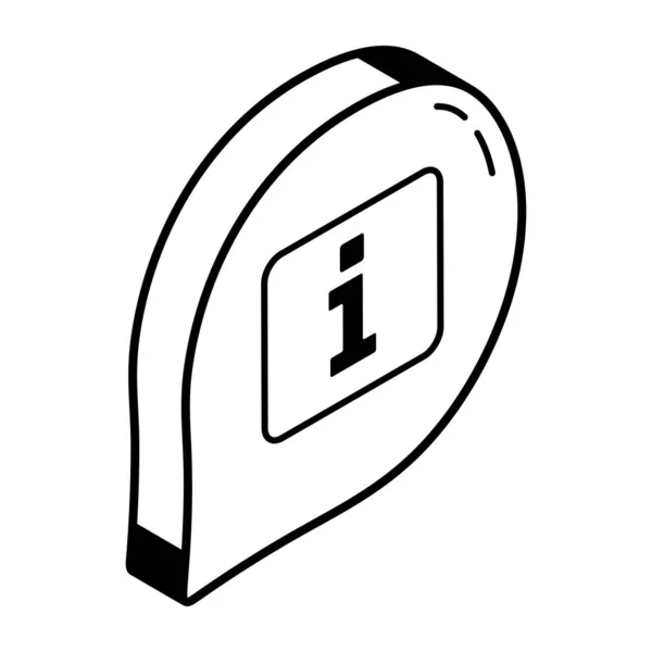 Vektor Illustration Des Info Symbols — Stockvektor