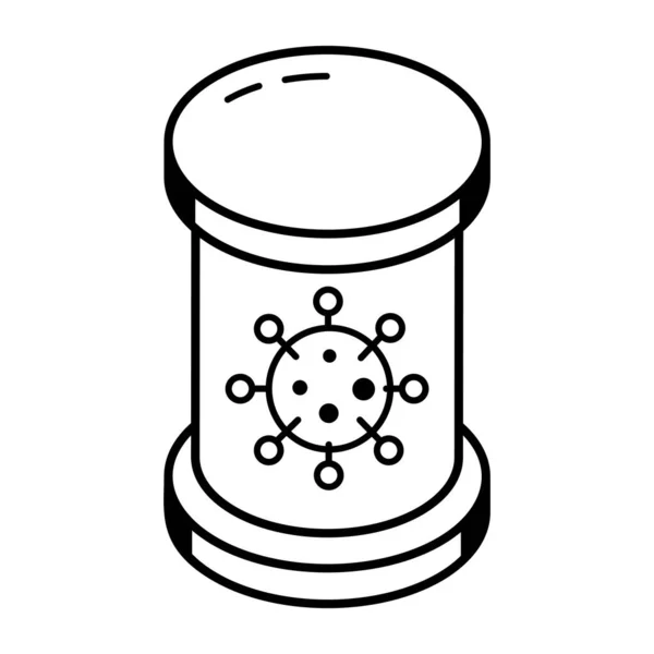 Vektor Illustration Des Virus Symbols — Stockvektor