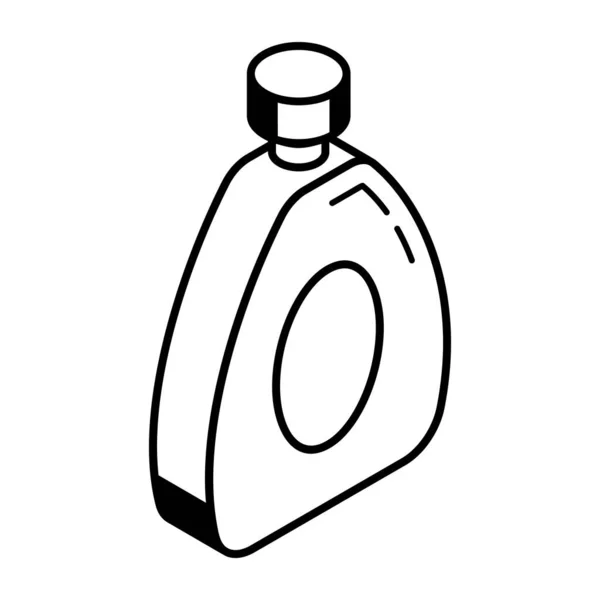 Icona Della Bottiglia Profumo Illustrazione Schematica Delle Icone Vettoriali Del — Vettoriale Stock