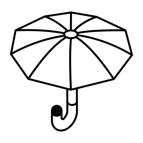 Значок Парасольки Начерк Ілюстрації Захисних Векторних Піктограм Інтернету — стоковий вектор