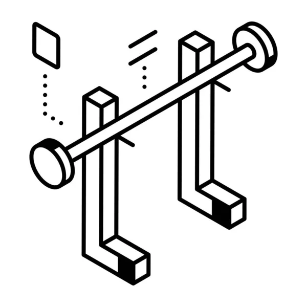 Illustrazione Vettoriale Icona Griglia — Vettoriale Stock