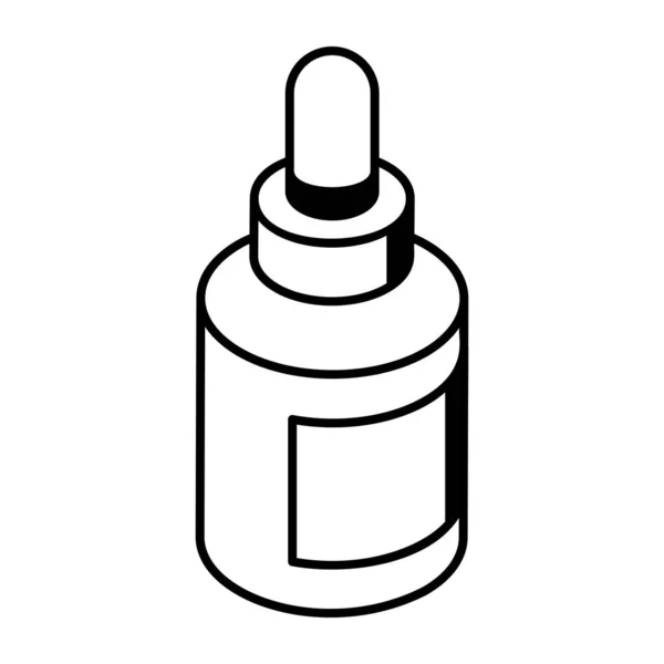 Bottiglia Icona Vaso Illustrazione Schematica Del Simbolo Vettoriale Colla Elemento — Vettoriale Stock