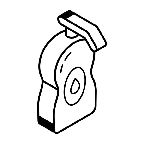 Ilustracja Wektorowa Ikony Mydła Płynie — Wektor stockowy