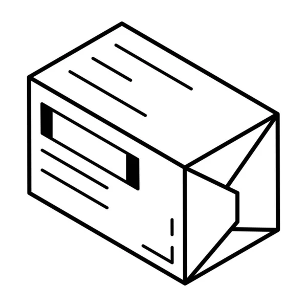 Karton Kutular Vektör Illüstrasyon Tasarımı Içeren Kutu — Stok Vektör
