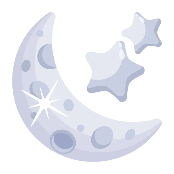 Moon Web Icon Simple Illustration — Stock Vector