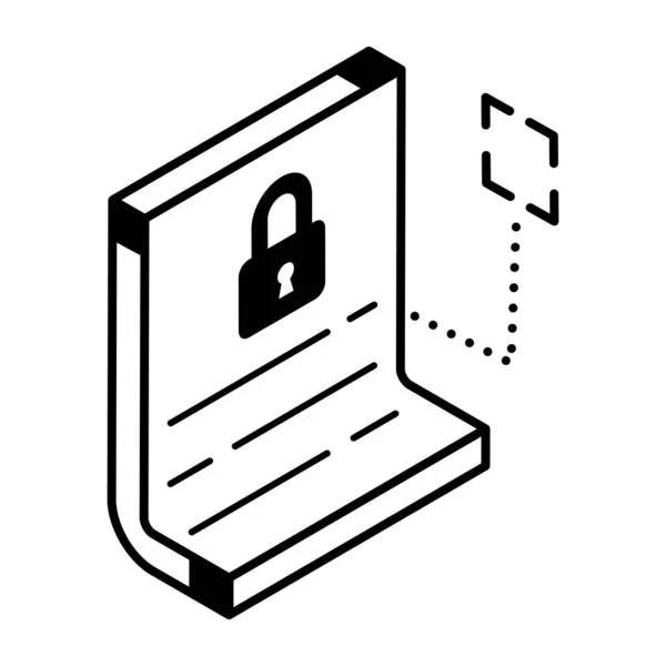 Security System Padlock Vector Illustration Design — Stock Vector