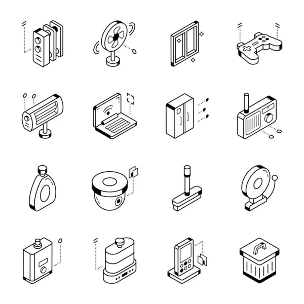 Set Isometric Icons Different Types People Vector Illustration — Vector de stock