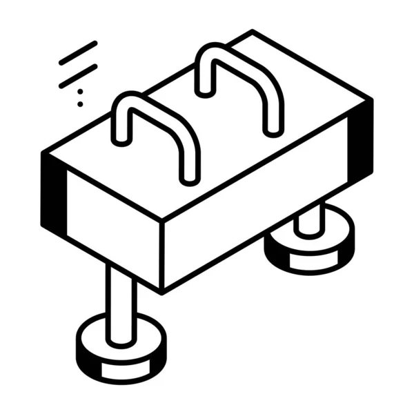 Symbol Für Sportgeräte Vektor Abbildung Einfaches Design — Stockvektor