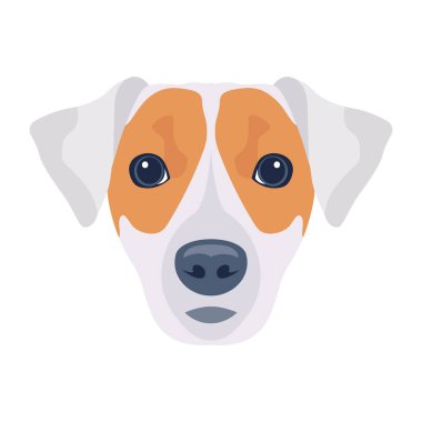 Şirin bir köpeğin vektör çizimi 