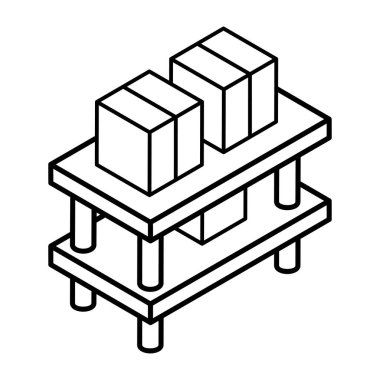 kutulu tablo, vektör illüstrasyonu basit tasarım