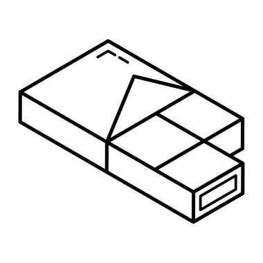 Çikolata ikonu. Web için pasta vektör simgelerinin özet çizimi