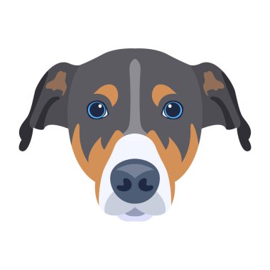 Şirin bir köpeğin vektör çizimi 