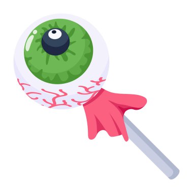 Cadılar Bayramı göz tasarımı, vektör illüstrasyon eps10 grafiği