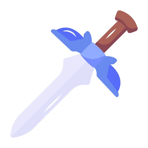Vektor Illustration Eines Schwertes — Stockvektor