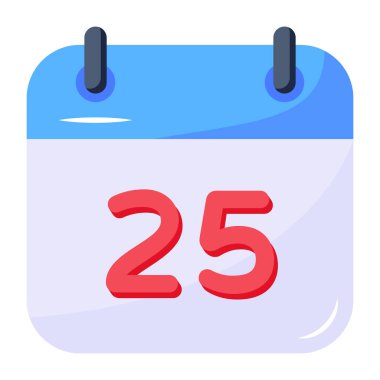 Takvim simgesi vektör illüstrasyonu