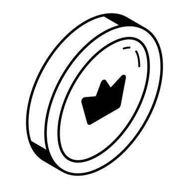 Para modern simgesinin vektör illüstrasyonu