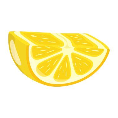 Lemon beyaz arka planda izole edilmiş. vektör illüstrasyonu