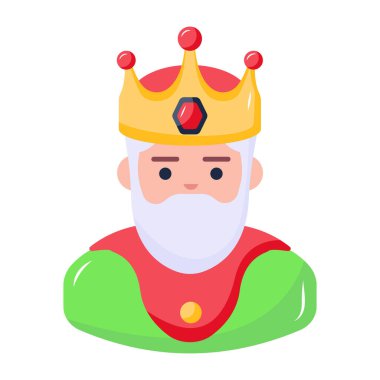 Tacıyla, kralıyla sevimli çizgi film karakteri 