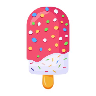 dondurma vektör çizimi tasarımı