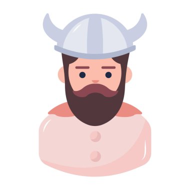 viking. Web simgesi basit illüstrasyon