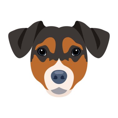 Şirin bir köpeğin vektör çizimi 