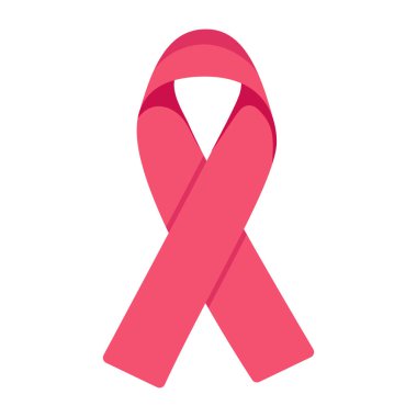 pink ribbon with breast cancer awareness symbol vector illustration design