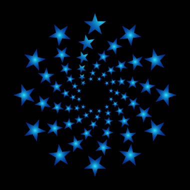 Siyah arkaplanda havai fişek patlaması