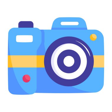 kamera simgesi vektör illüstrasyonu