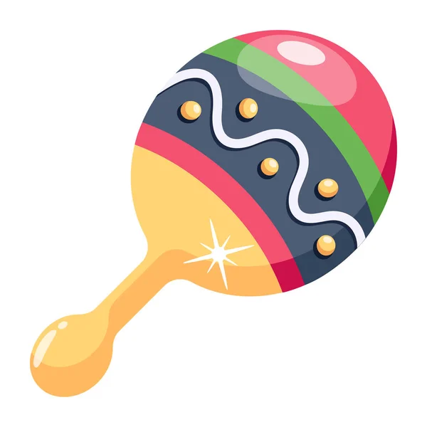 Ilustración Vector Icono Maracas — Vector de stock