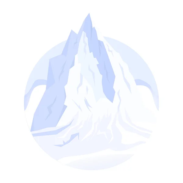 Iceberg Vector Icon Illustration — Stock Vector