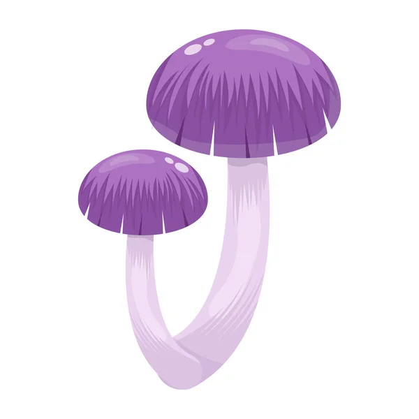 Ícone Cogumelos Ilustração Dos Desenhos Animados — Vetor de Stock
