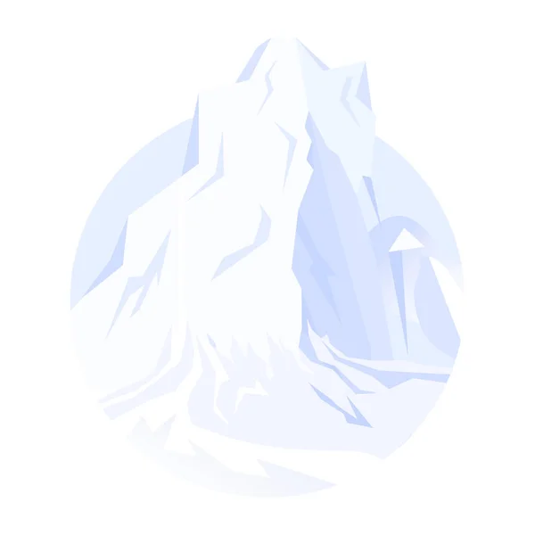 Iceberg Vector Icon Illustration — Stock Vector