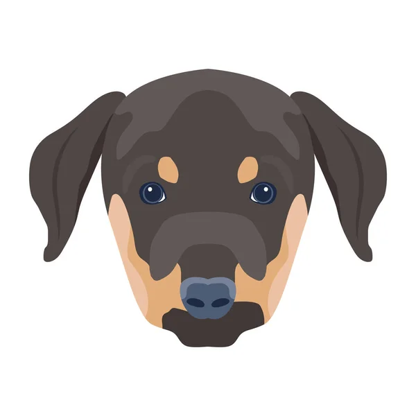 Vector Ilustración Lindo Perro — Vector de stock