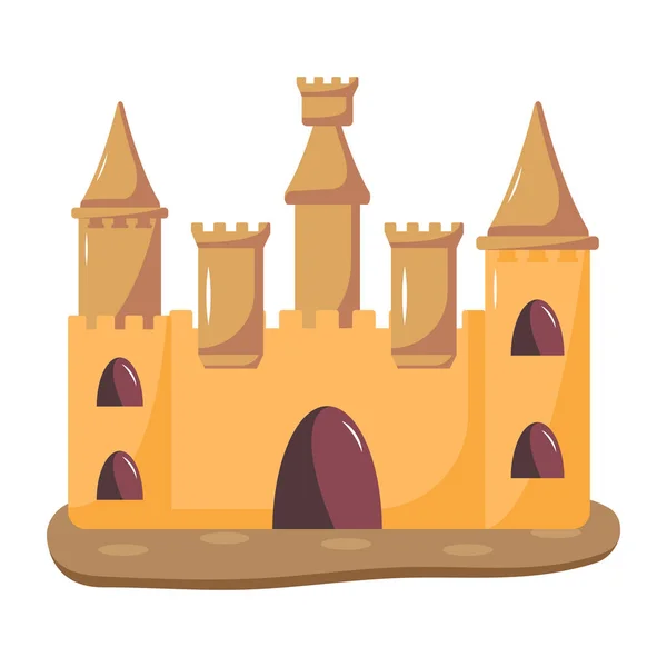 Projeto Ilustração Vetor Castelo — Vetor de Stock