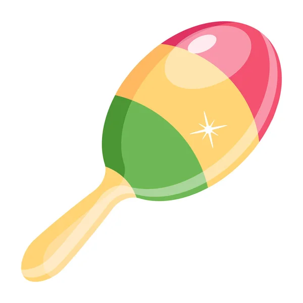 Maracas Ícone Web Ilustração Simples — Vetor de Stock