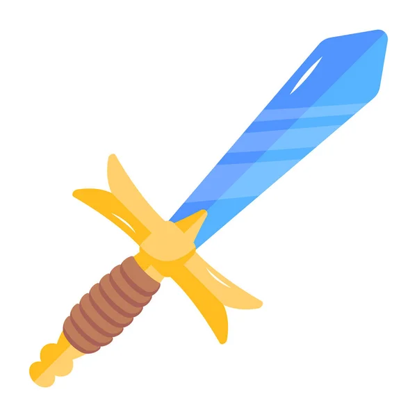 Sword Icon Isometric Illustration Dagger Vector Icons Web — Stock Vector