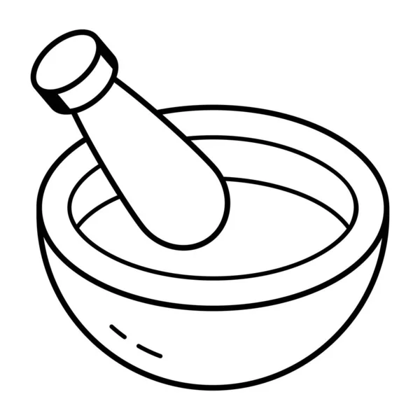 Bowl Vector Illustration Simple Design — Stock Vector