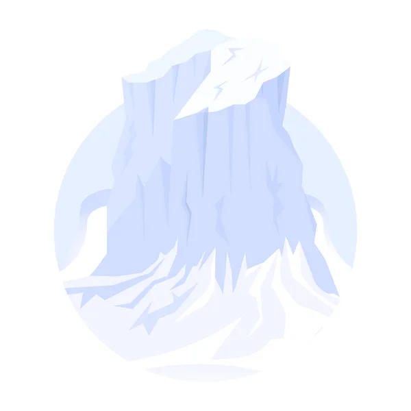 Iceberg Ícone Vetorial Ilustração — Vetor de Stock