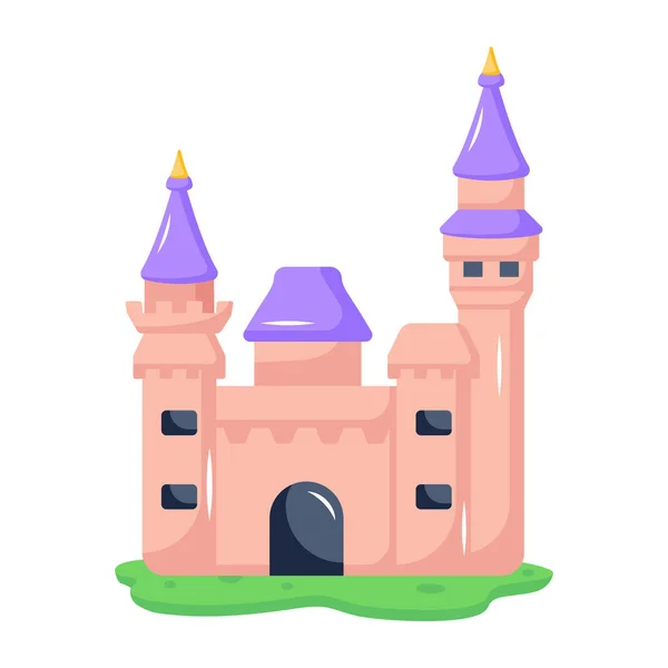 Projeto Ilustração Vetor Castelo — Vetor de Stock